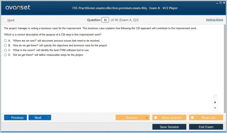 ITIL Practitioner Premium VCE Screenshot #2